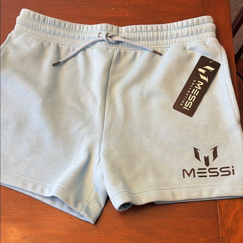 MESSI COLLECTION Pale Blue ladies  Light Blue Athletic Shorts